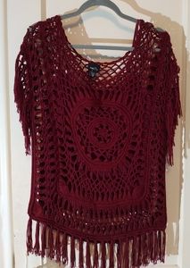 Fringed Knit Top